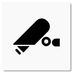 Kamera, 118x118mm, bílá, Nevada